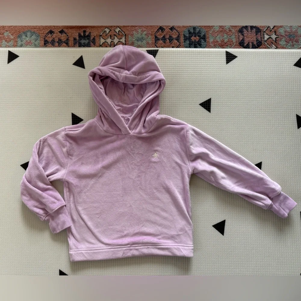 GAP kids|Big girl pastel lavender hoodie sweatshirt in super soft fleece••Size 8
